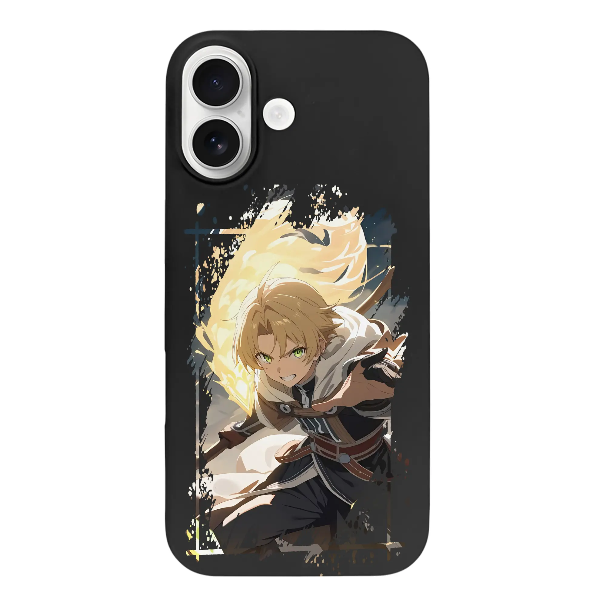 無職転生 グッズ,ルーデウス・グレイラット - iPhone 17 シリーズ シリコンケース 薄型 耐衝撃 指紋防止 ソフトタッチカバー 精密フィット 傷防止 保護ケース iPhone 17/17 Air/17 Pro/17 Pro Max 対応